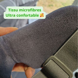 Le masseur oculaire ULTIMATE avec son intérieur en tissu microfibre doux, offrant un confort optimal pour une expérience de relaxation agréable.